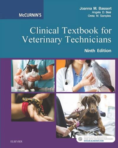 Mccurnin's clinical textbook for veterinary technicians 9th edition