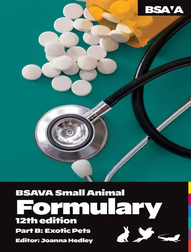 Bsava small animal formulary 12th edition, part b exotic pets